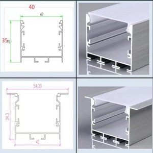 Best Seller Recessed Silver Anodized <b>LED</b> Aluminium Profile Milky PC <b>Cover</b> Villa Ceiling Hidden Linear <b>Lighting</b> T6 Model Dimmable - Product Image 3
