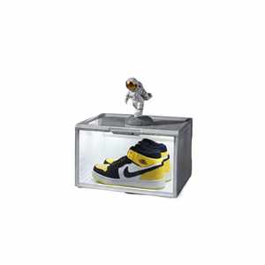 Custom Giant Transparent LED Dustproof Shoe <b>Storage</b> <b>Box</b> PP+PS 100% New Material Stackable Modern Simplicity SilverJet - Product Image 2