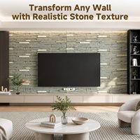 Revêtement extérieur en pierre artificielle PU anti-UV résistant aux intempéries pour cheminée NEU CRAFT