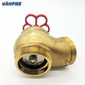 Okefire 2 "Hoặc 2.5" Vòi Cứu Hỏa Bằng Đồng Cổ Điển Chiến Đấu Van DừNg Hạ Cánh Nam - Product Image 4