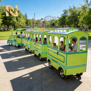 <span class=keywords><strong>Tren</strong></span> Turístico sin Rieles para 24 Pasajeros, para Parques de Atracciones, en Venta, Fabricante Chino - Product Image 5