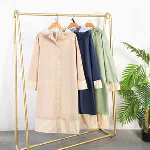Impermeable con Capucha para Mujer, Portátil, de Secado Rápido, Transpirable, de Poliéster, para una Sola Persona, con Decoración de Logotipo, para Senderismo - Product Image 5