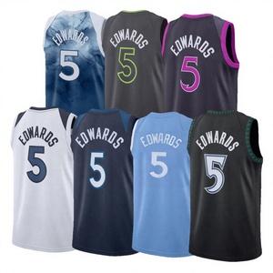 Camiseta de Baloncesto Anthony Edwards para Hombre, de la Mejor Calidad, Transpirable, Estampada, Personalizable, Sin Mangas, de Secado Rápido, 100% Poliéster - Product Image 3