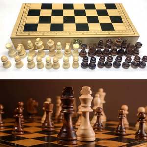 Tabela De Xadrez H0Qfc Damas De Gamão De Madeira - Product Image 3