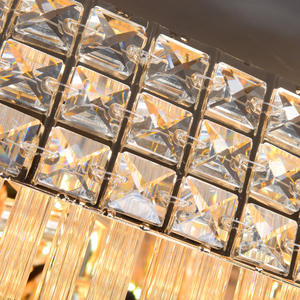 YW Moderne Luxus K9 Kristall Decken leuchte Quadrat Nordic Villa Wohnzimmer Schlafzimmer Kuchen form mit LED IP65 für Wohnzimmer - Product Image 5