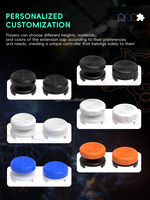 FPS Control Freaks pour PS5, poignées de manettes pour manettes PS5, accessoires pour manettes PS4, Freek noir