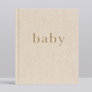 Livre <span class=keywords><strong>de</strong></span> <span class=keywords><strong>grossesse</strong></span> et <span class=keywords><strong>de</strong></span> bébé personnalisé en lin avec couverture rigide, journal quotidien pour enregistrer <span class=keywords><strong>les</strong></span> souvenirs <span class=keywords><strong>de</strong></span> <span class=keywords><strong>la</strong></span> première année du bébé, cadeau souvenir, vente en gros - Product Image 2