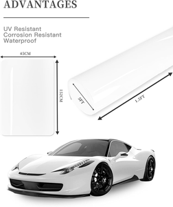 <span class=keywords><strong>Autocollant</strong></span> en vinyle PVC blanc <span class=keywords><strong>réfléchissant</strong></span> ignifuge à finition mate pour une utilisation intérieure et extérieure - Product Image 2