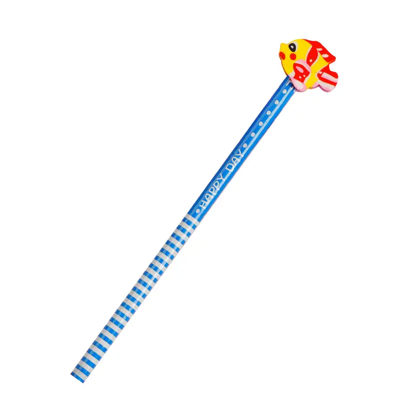 Горячая Распродажа милые <span class=keywords><strong>карандаши</strong></span> Детские ластики резиновый верхний стираемый школьный чехол пользовательский цвет Топпер ластик карандаш