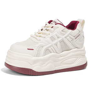 Zapatos de Mujer, Primavera Verano 2026, Nuevas Llegadas, Zapatillas Deportivas Transpirables de Malla, Zapatos Deportivos Casuales con Suela Gruesa, Zapatillas Blancas para Mujer - Product Image 2