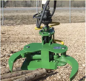 Hydraulic small tree cutter machine for cutting and splitting wood grab for excavator parts