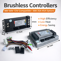 Contrôleur intelligent pour trottinette électrique 48V/60V/72V 35A 1200W/1500W, pour moteurs CC sans balais