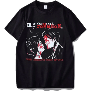 Camiseta de My Chemical Romance para mujer, camisetas a la moda, camiseta de Hip Hop para hombre, camiseta informal de verano, camiseta Vintage de Anime Unisex - Product Image 1