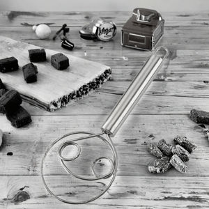 <span class=keywords><strong>Dr</strong></span>. Giant batidor de huevos de harina de acero inoxidable en forma de ojo único desechable horno seguro licuadora de masa herramienta de fideos para hornear Metal - Product Image 2