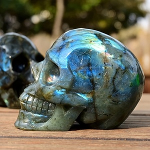 Teschi <span class=keywords><strong>di</strong></span> Labradorite Lucidati all'Ingrosso per Guarigione e Decorazione Casa, Regalo Unico per le Festività Feng Shui - Product Image 1