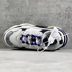 Zapatillas de deporte de malla de cuero triple de lujo personalizadas, zapatos casuales de diseñador para caminar para Primavera e invierno, precio de fábrica - Product Image 2