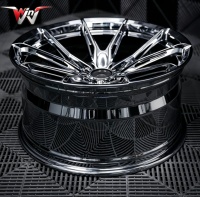 Jantes forgées personnalisées Chrome Deep Concave 5x114.3 5x120 5x112 18 19 20 21 22 pouces pour BMW Série M Audi Mustang
