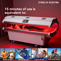 Cama de Terapia de Luz Roja e Infrarroja Cercana de Cuerpo Completo para Uso Comercial 660nm 850nm, Dispositivo No Invasivo para Contorno Corporal y Recuperación Muscular
