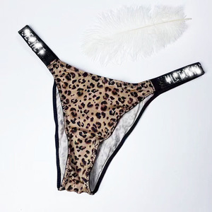 VS stile segreto Sexy diamante d'acqua interno <span class=keywords><strong>perizoma</strong></span> per donna tinta unita mutandine in maglia sottile in Nylon a vita bassa - Product Image 4