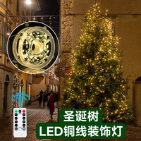 Fernbedienung Sternen himmel Grün LED Lichterketten Kupferdraht Weihnachts baum Lichter für Outdoor Holiday Dekoration für Vine