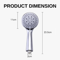 Accessoires de salle de bain Économie d'eau Pomme de douche murale de salon filtrée haute pression en métal antique 40 cm