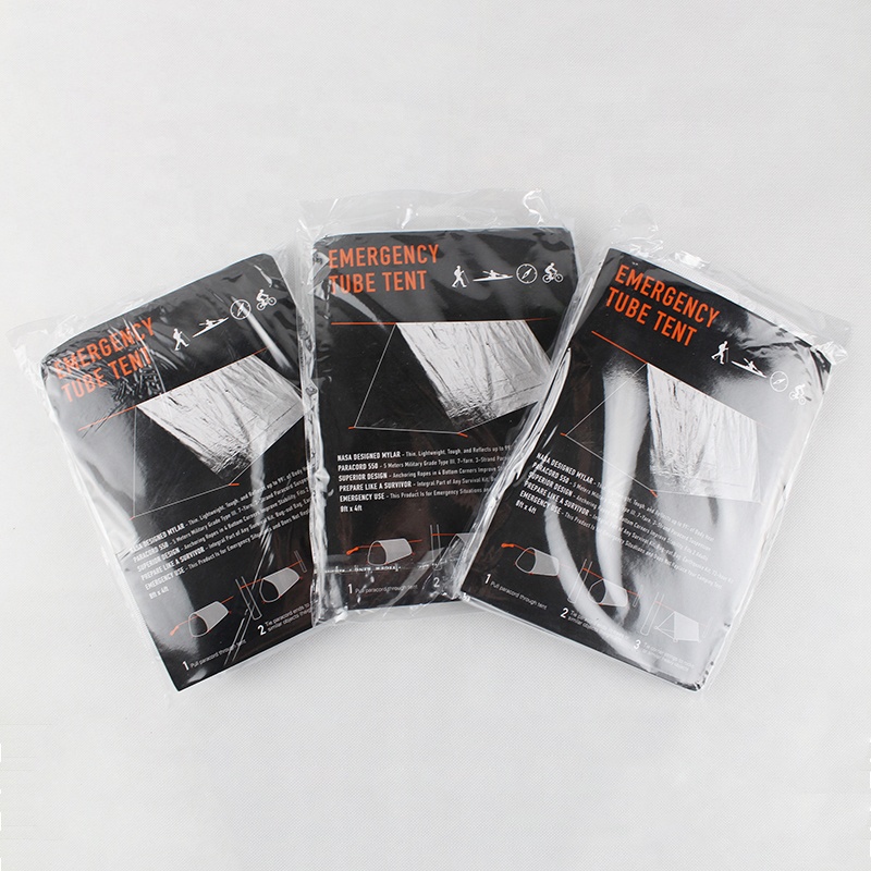 Tenda di sopravvivenza di emergenza, 150 x 250 cm, impermeabile, per 2 persone, in mylar, riparo termico per escursionismo e campeggio (arancione