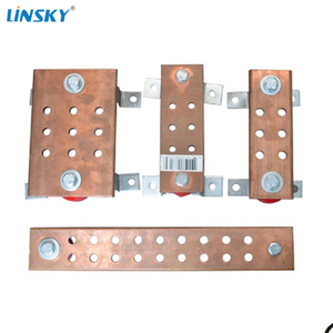 Shanghai Linsky 1/4 "* 2" * 6 "Barra de cobre de puesta a tierra, barra de bus de tierra de puesta a tierra eléctrica - Product Image 4