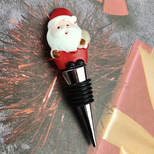 Santa Claus Wine Stopper Metal Christmas Bottle Seal For Home Use - Product Image 1