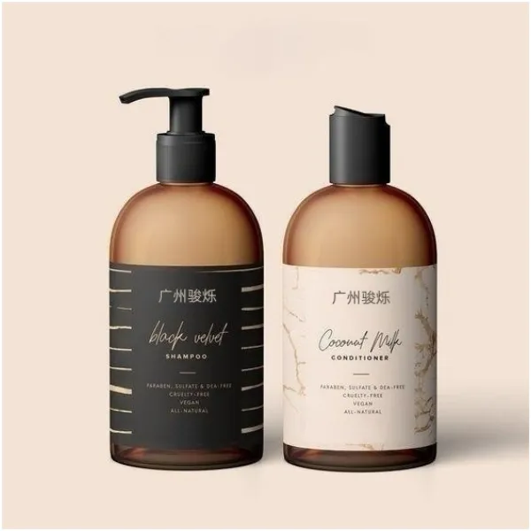 250ML 500ML 750ML plastic PE shampoo lotion pump bottle