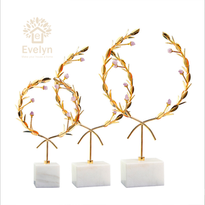 Za — ensemble de fleurs pour <span class=keywords><strong>décoration</strong></span> de maison, figurines de luxe, support en marbre, set pour fleurs - Product Image 4