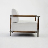 Luxus moderne chinesische Stil Massivholz Einzels ofa Chaise Lounge für Home Hotel Tea Room Elegante Luxus Sessel Möbel