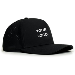 Custom Logo Golf Hat 5-Panel Semi-Curved Brim Perforated Baseball Cap Hard <b>Rope</b> Outdoor Wholesale Golf Caps - Product Image 4