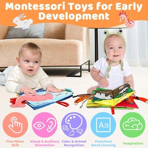 ITTL Early <b>Educational</b> Learning 0 Month+ Cotton Soft Baby Fabric Cloth <b>Book</b> for Bathroom Living Room & Behind Doors/Walls - Product Image 4