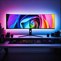 Haut de gamme super large 49 pouces 4k 75hz Curvevd moniteur Pc moniteur d'ordinateur 49 pouces Gamer moniteur de jeu