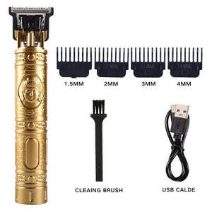 Máquina de Cortar Cabello Eléctrica Profesional Vintage T9 para Hombre, Cuchillas de Acero Inoxidable, Longitudes Ajustables, Recargable por USB, para Exteriores y Hoteles - Product Image 2