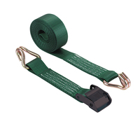 Ensemble de sangles d'arrimage à boucle de verrouillage 35mm Sangle à cliquet rétractable avec boucle de serrage pour une fixation sûre