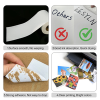 Etiquetas Autoadhesivas en Blanco, Rollo de Etiquetas Troqueladas, Etiqueta de Vinilo Impermeable para Impresora de Inyección de Tinta C6500
