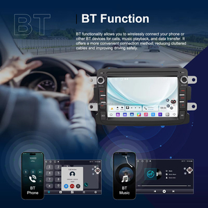 Autoradio Android Podofo 7 pouces 2+64 Go, autoradio, CarPlay, Android Auto, BT, GPS, WiFi, ASP pour Dacia, électronique automobile - Product Image 3