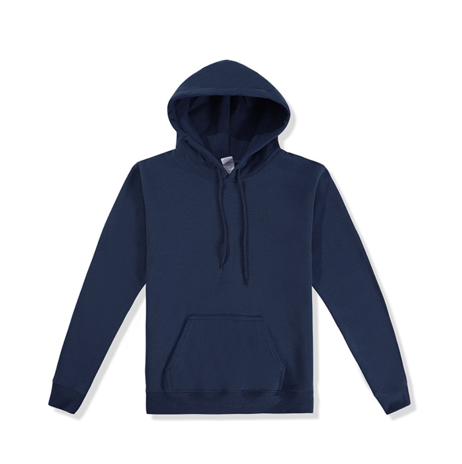 blue hoodie plain