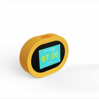 Assistant vocal intelligent IA, Alarme, Horloge minuteur, Écran tactile, Haut-parleur Wi-Fi, Lecteur de cartes TF/SD, Machine à bruit blanc avec 8 langues