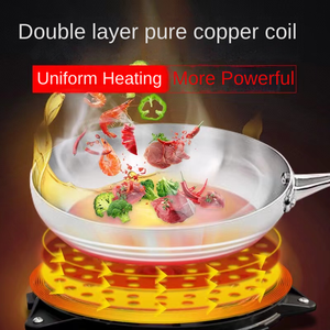 <span class=keywords><strong>Placa</strong></span> de Cocina Eléctrica Multifuncional Doble de Alta Potencia 2200w <span class=keywords><strong>2</strong></span>.2kw, Estufa Portátil de 220v, Cocina de Inducción Comercial - Product Image 4
