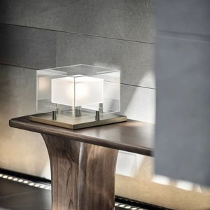 Minimalist Modern Square Glass Table Lamp E27 LED 220V Switch Control For Study Sofa Cabinet Lighting - Product Image 3