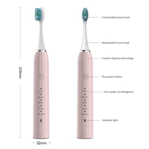 แปรงสีฟันไฟฟ้าอัจฉริยะสำหรับผู้ใหญ่ ชาร์จได้ นุ่มนวล ระดับมืออาชีพ พร้อมระบบตั้งเวลาอัจฉริยะ สำหรับการเดินทาง ช่วยฟอกสีฟัน - Product Image 2