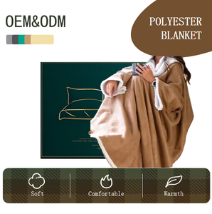 Coperta <span class=keywords><strong>con</strong></span> <span class=keywords><strong>Cappuccio</strong></span> Riscaldata USB Personalizzata OEM ODM, Felpa in Sherpa <span class=keywords><strong>con</strong></span> Maniche, Coperta Terapeutica Riscaldante <span class=keywords><strong>con</strong></span> <span class=keywords><strong>Cappuccio</strong></span> - Product Image 1