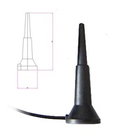 Antenne WiFi sans fil 2,4 GHz 2400 MHz, magnétique, étanche, en caoutchouc, avec connecteur SMA mâle, câble RG174 de 3 mètres