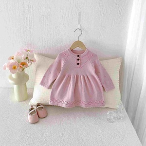 Abito in Maglia <span class=keywords><strong>per</strong></span> <span class=keywords><strong>Neonata</strong></span> Primavera 2026, Morbido Vestito Principessa <span class=keywords><strong>per</strong></span> Bambine - Product Image 1