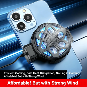 Ventilador enfriador de teléfono USB con clip y luz RGB, radiador portátil de bajo ruido para teléfono móvil, para juegos y transmisión en vivo - Product Image 3
