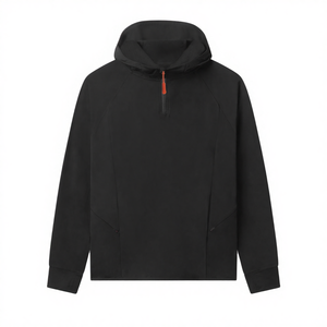 Sweats à capuche en coton polyester uni - Product Image 4