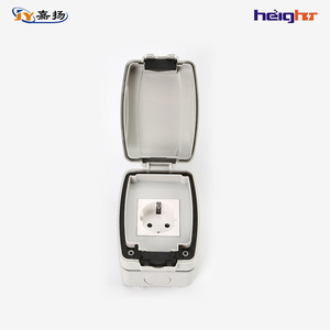 ซ็อกเก็ตกันน้ำกลางแจ้งสูง TC318มาตรฐานสหภาพยุโรป IP66 230V ABS วัสดุเดียว - Product Image 2