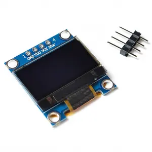 0,96 "blau, weiß, gelb und blau zweifarbige IIC-Kommunikation kleines OLED-Anzeige modul 51 Mikro controller